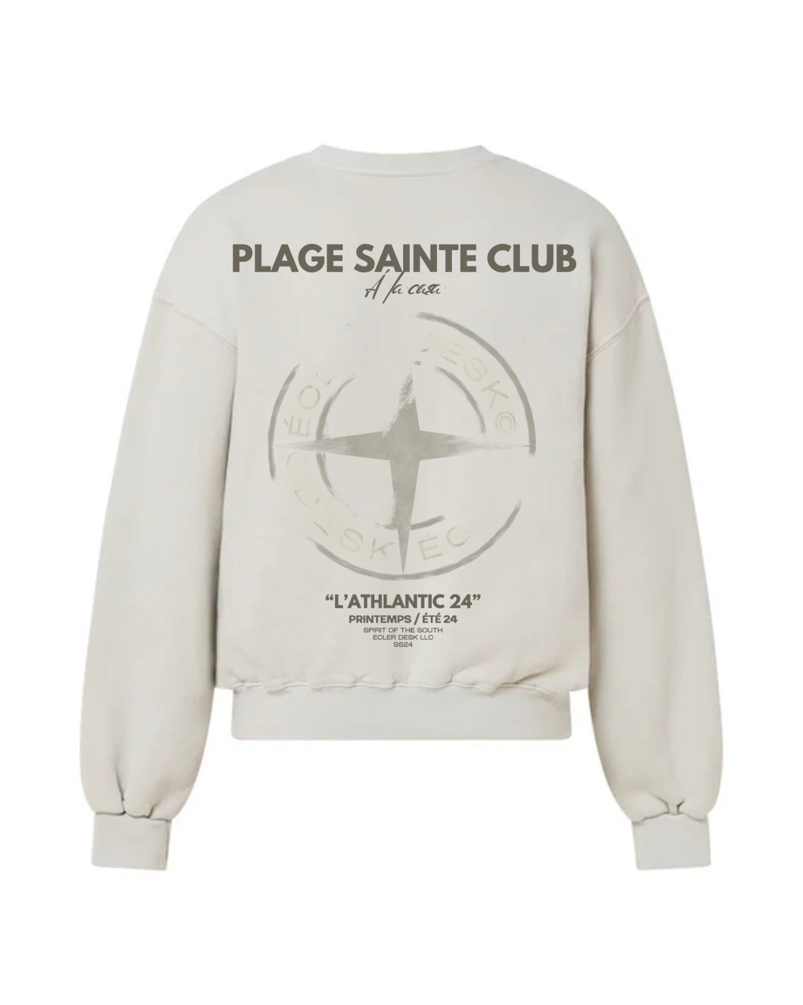 SUDADERA DE CUELLO REDONDO PLAYA SANTA